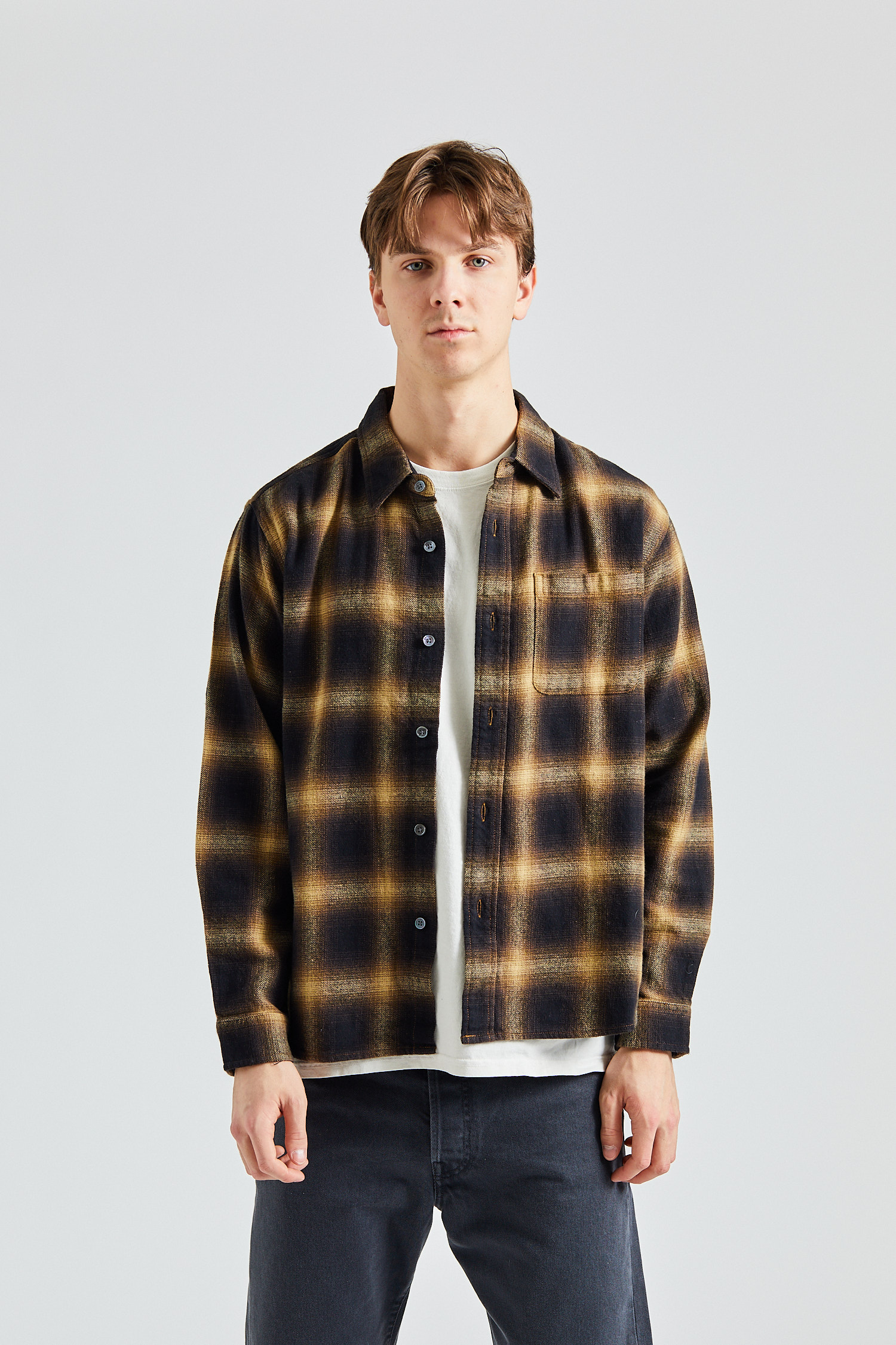 Pete Plaid Shirt Mustard